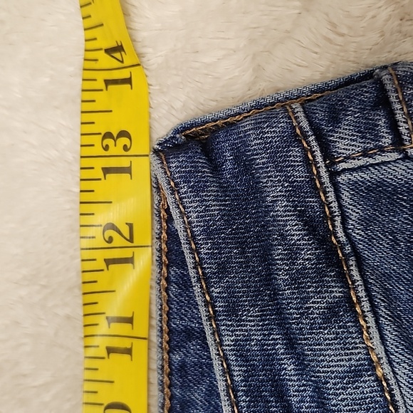 Old Navy Women's High-Rise O.G. Straight Leg Jeans - Size 0 Blue - Picture 7 of 10